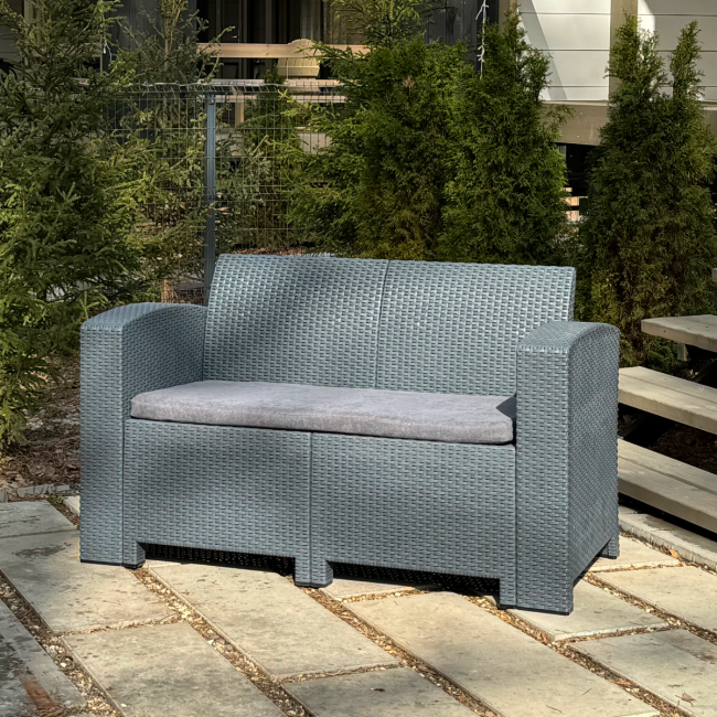 2-х местный диван LANA LUX графитовый 2-х местный диван LANA LUX графитовый