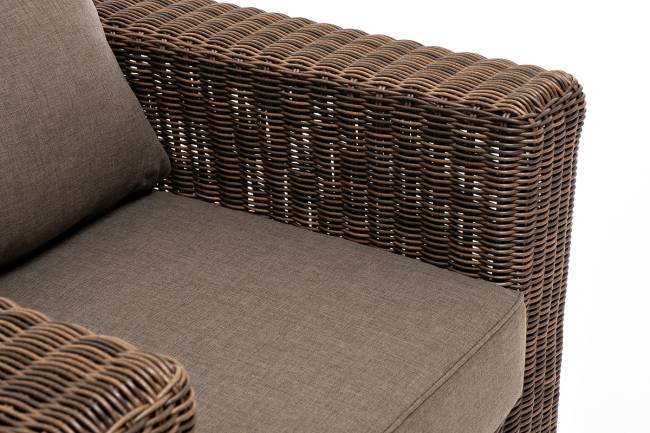 "Боно" лаунж-зона из искусственного ротанга, цвет коричневый