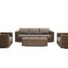 "Боно" лаунж-зона из искусственного ротанга, цвет коричневый