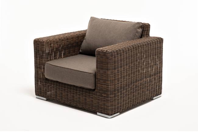 "Боно" лаунж-зона из искусственного ротанга, цвет коричневый