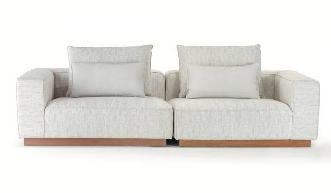 Диван модульный с подушками Don тик, бежевый 2600х1100х620 мм Диван модульный с подушками Don тик, бежевый 2600х1100х620 мм