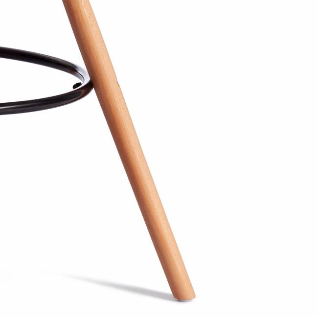 Стул барный Cindy Bar Chair (mod. 80-1) / 1 шт. в упаковке дерево бук/металл/пластик, 50 х 51 х 109 см, Black (Черный) 3010/ натуральный черный дерево бук/металл/пластик