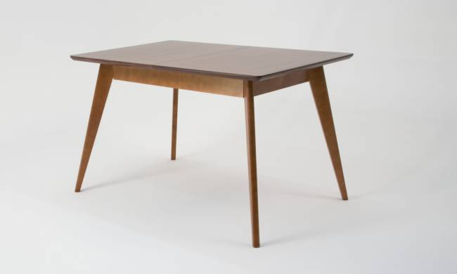 Стол Сканди 120 орех со стульями Сашш орех серый ГЛ Стол Сканди 120 орех со стульями Сашш орех серый ГЛ