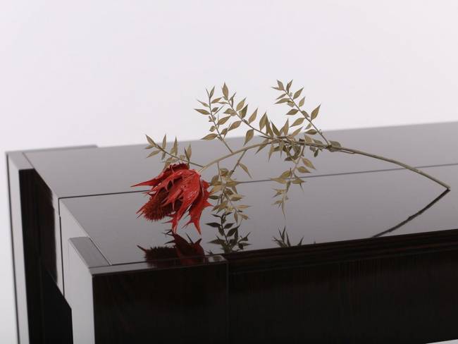 Стол-трансформер Левмар Cross G27/S79 черный глянец/ опоры нерж.сталь