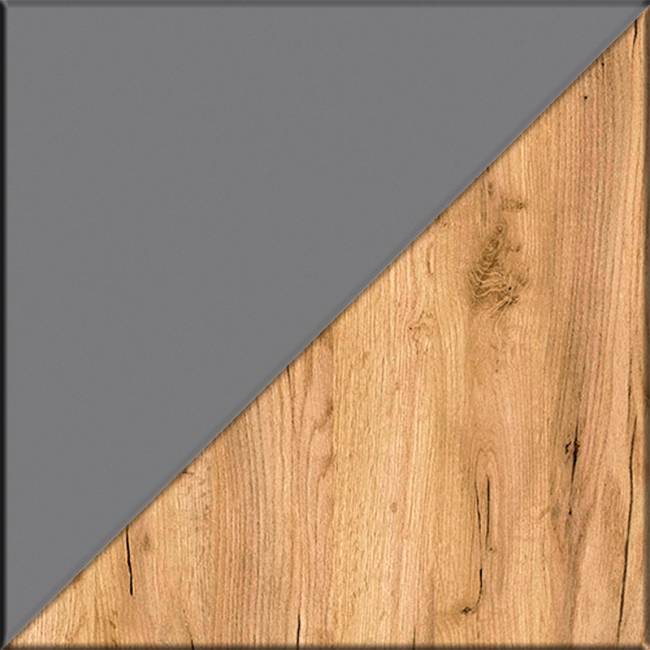 Тумба для обуви Остин 16.121 цвет серый графит/дуб крафт золотой