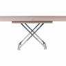 Стол-трансформер Левмар Cross G41/S79 капучино глянец/ опоры нерж.сталь
