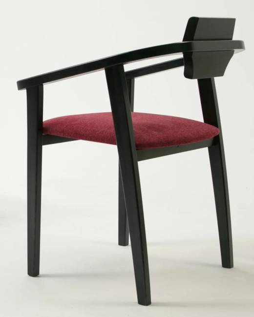 Стул-кресло Челси ПМ чёрный/красный