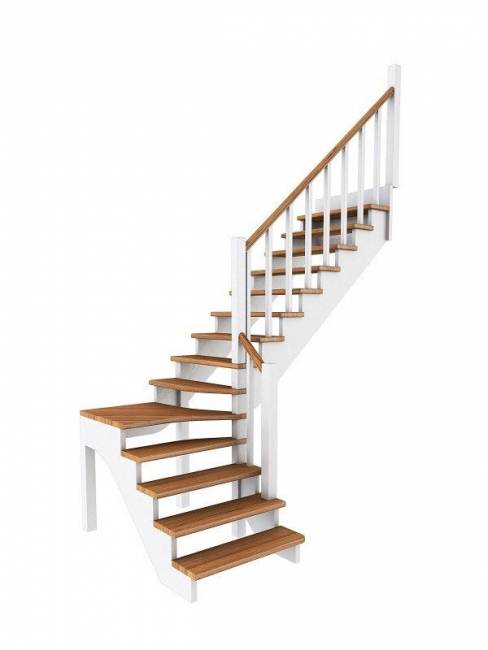 Деревянная лестница К-031м/2 Деревянная лестница К-031м/2