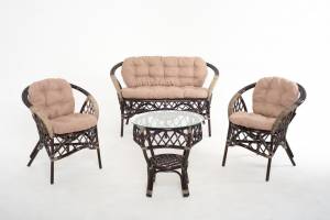 Комплект для отдыха  01/92  темный коньяк Комплект для отдыха  01/92  темный коньяк