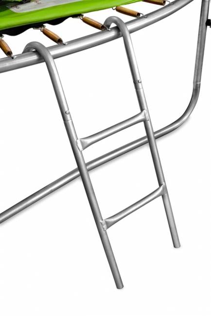 Батут "Smile outside", зеленый 10ft с защитной сеткой и лестницей Батут "Smile outside", зеленый 10ft с защитной сеткой и лестницей