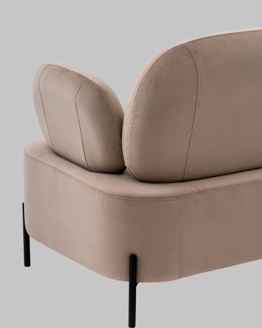 Диван Кэнди велюр светло-серый