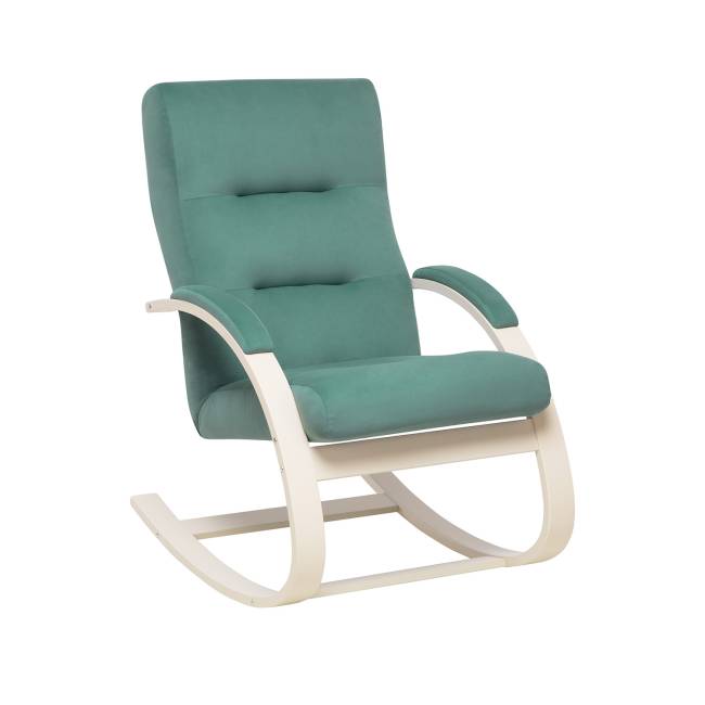 Кресло-качалка Leset Милано Слоновая кость V43 зелёный Кресло-качалка Leset Милано Слоновая кость V43 зелёный