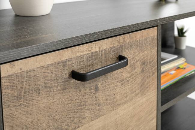 Два комода с дверкой и ящиком Трувор цвет дуб гранж песочный/интра