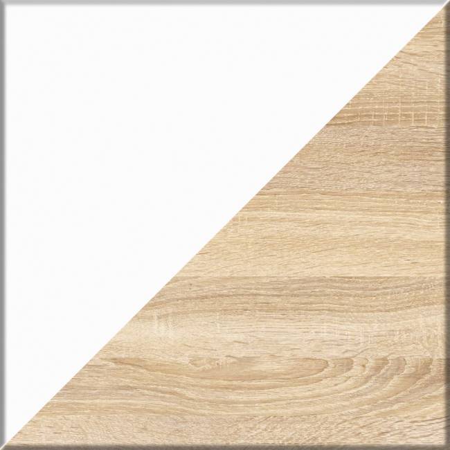 Стол компьютерный три ящика Мори МС-6 правый цвет дуб сонома/белый Стол компьютерный три ящика Мори МС-6 правый цвет дуб сонома/белый