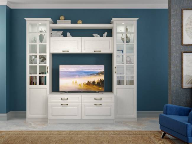 Тумба Ливерпуль цвет ясень ваниль/белый