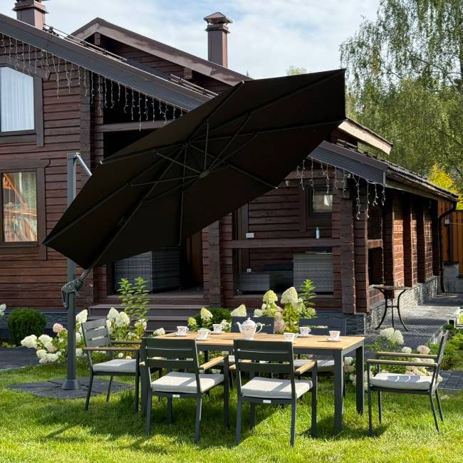 Зонт SKY BLACK круглый