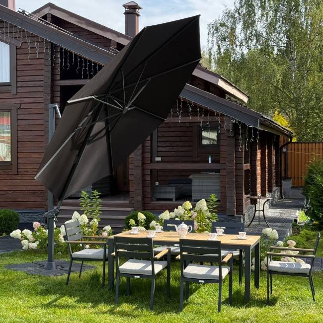 Зонт SKY BLACK круглый