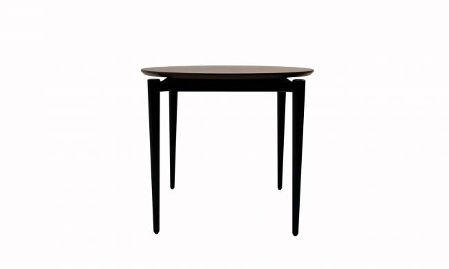 Стол Pawook К 90 чёрный/орех