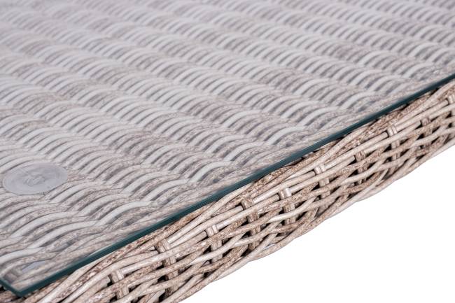 "Катания" обеденная группа плетеная на 6 персон, цвет бежевый