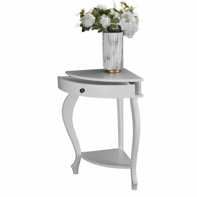 Консоль угловая Элегант молочный дуб Л Консоль угловая Элегант молочный дуб Л