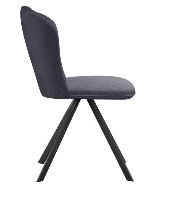 Стул DikLine 299 поворотный NS13 GRAPHITE/C56 серый, ножки черные