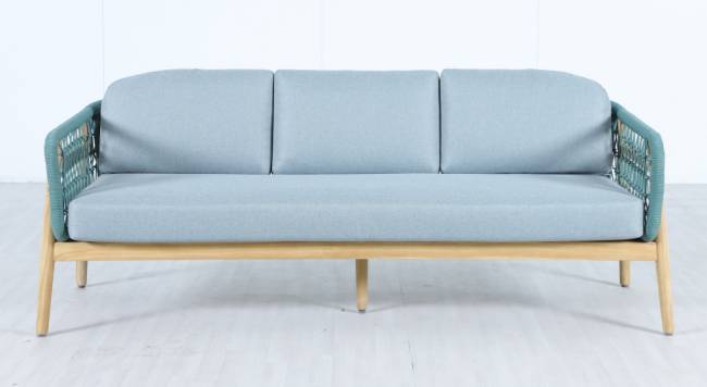 Диван деревянный трехместный Cambria натуральный, мальмо 1991х715х722 мм Диван деревянный трехместный Cambria натуральный, мальмо 1991х715х722 мм