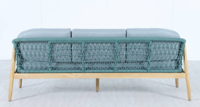 Диван деревянный трехместный Cambria натуральный, мальмо 1991х715х722 мм Диван деревянный трехместный Cambria натуральный, мальмо 1991х715х722 мм