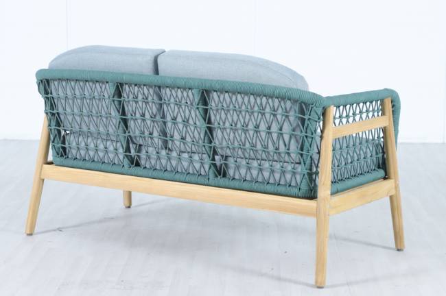 Диван деревянный двухместный Cambria натуральный, мальмо 1391х715х722 мм Диван деревянный двухместный Cambria натуральный, мальмо 1391х715х722 мм