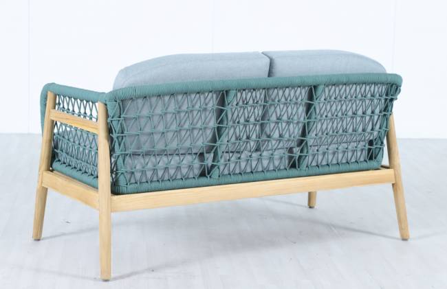 Диван деревянный двухместный Cambria натуральный, мальмо 1391х715х722 мм Диван деревянный двухместный Cambria натуральный, мальмо 1391х715х722 мм