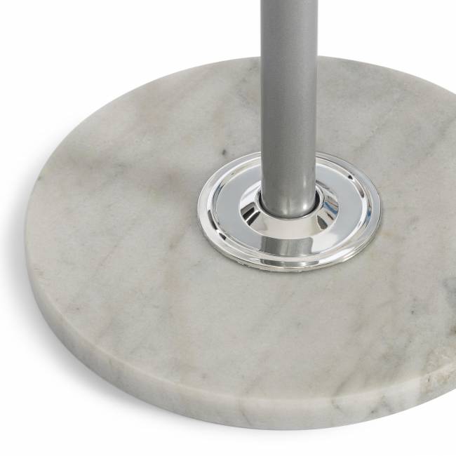 Вешалка Bara (mod. GH-8606) металл/хром/мрамор, white (белый) / grey (серый), 37x37x175см white (белый) / grey (серый) металл/хром/мрамор