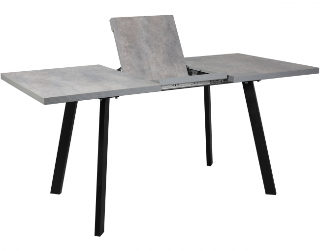 Стол обеденный раздвижной "БОРГ", цемент 