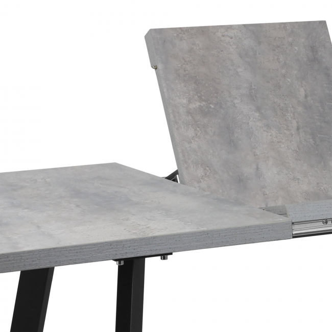 Стол обеденный раздвижной "БОРГ", цемент 