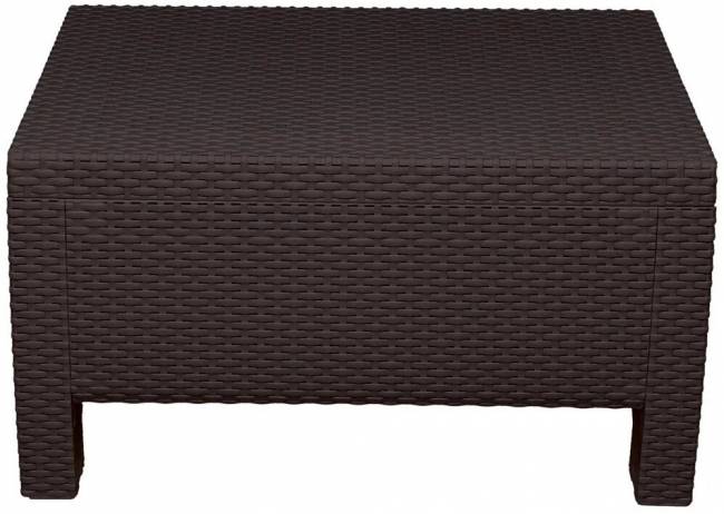 Столик журнальный под искусственный ротанг "YALTA COFFE TABLE", темно-коричневый Столик журнальный под искусственный ротанг "YALTA COFFE TABLE", темно-коричневый