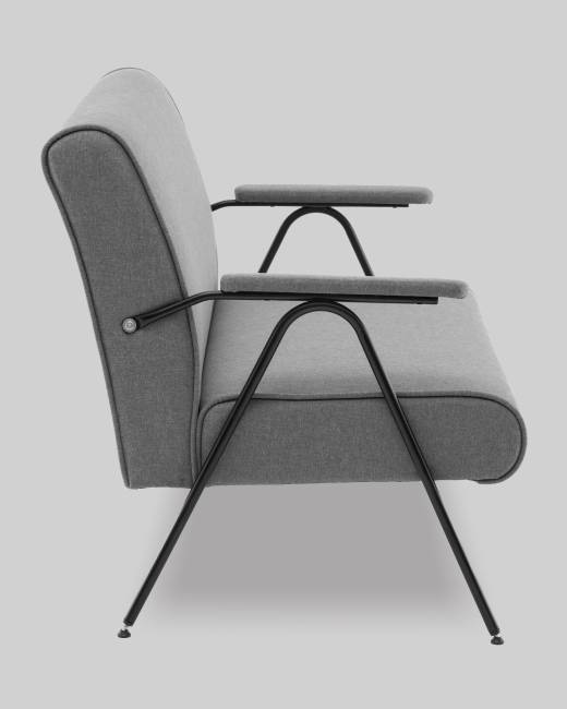 Диван Эндино рогожка серый