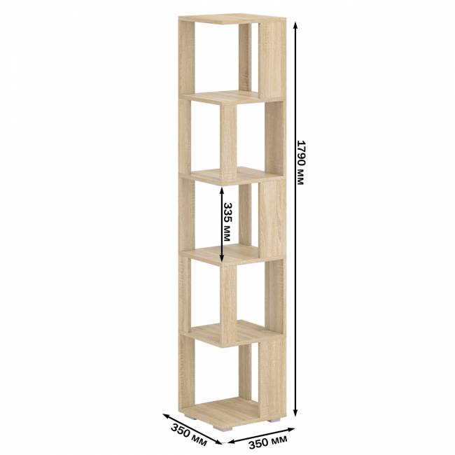 Комплект их 2-х стеллажей цвет дуб сонома
