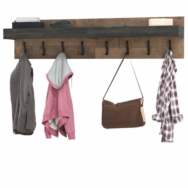 Две вешалки для верхней одежды Трувор цвет дуб гранж песочный/интра Две вешалки для верхней одежды Трувор цвет дуб гранж песочный/интра