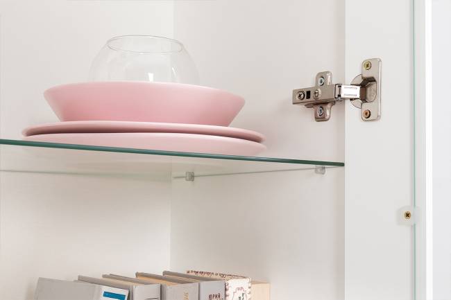 Стенка для гостиной с сервантом Валенсия № 60 цвет белый шагрень Стенка для гостиной с сервантом Валенсия № 60 цвет белый шагрень