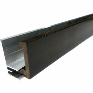 Стартовый профиль ДПК с алюминиевой направляющей, 40*24*3000 мм, слоновая кость Стартовый профиль ДПК с алюминиевой направляющей, 40*24*3000 мм, слоновая кость