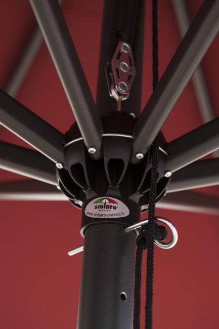 Зонт профессиональный 3х3 м Napoli Standard антрацит, бордовый 3000х3000 мм Зонт профессиональный 3х3 м Napoli Standard антрацит, бордовый 3000х3000 мм