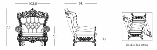 Кресло пластиковое Queen Loves Nature звездная пыль 1035х980х1125 мм Кресло пластиковое Queen Loves Nature звездная пыль 1035х980х1125 мм