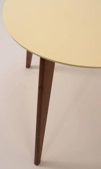 Стол Сканди К 90, Орех/Слоновая кость