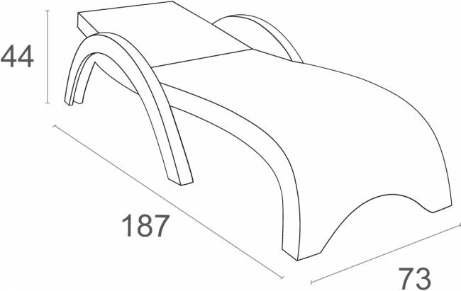 Шезлонг пластиковый GS 1009 (Fiji) коричневый 1870x730x340 мм Шезлонг пластиковый GS 1009 (Fiji) коричневый 1870x730x340 мм