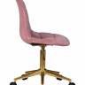 Офисное кресло для персонала DOBRIN MONTY GOLD, розовый велюр (MJ9-32)