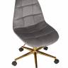 Офисное кресло для персонала DOBRIN MONTY GOLD, серый велюр (MJ9-75)