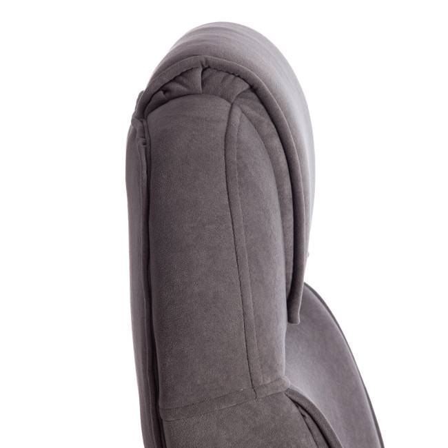 Кресло BERGAMO хром (22) флок , серый, 29 серый флок