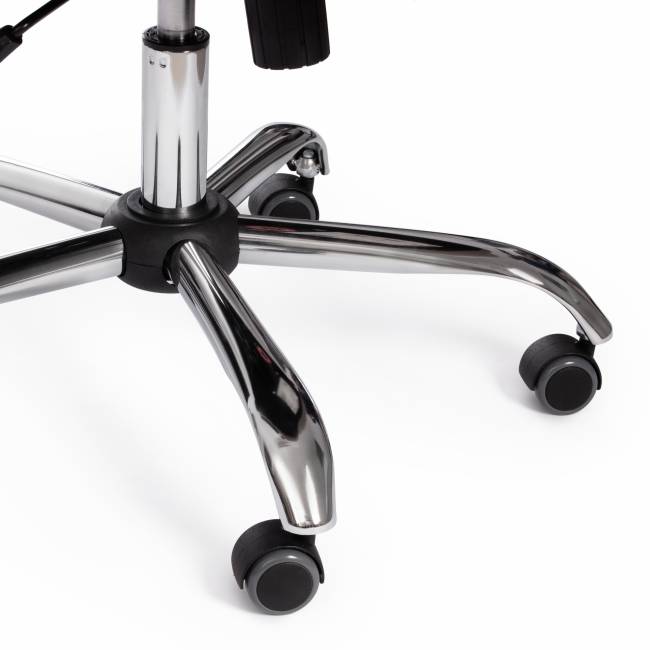 Кресло BERGAMO хром (22) флок , серый, 29 серый флок