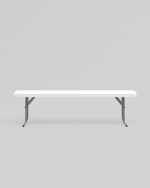 Скамейка складная 152*25*42 см белая