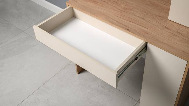 Компьютерный стол с системой хранения Комфорт 12.71 цвет гикори рокфорд натуральный/сатин Компьютерный стол с системой хранения Комфорт 12.71 цвет гикори рокфорд натуральный/сатин