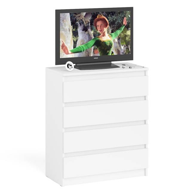 Комод четыре ящика Мори МК800.4 цвет белый Комод четыре ящика Мори МК800.4 цвет белый