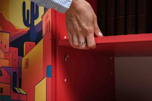 Два комода-тумбы Кармин цвет красный/белый Два комода-тумбы Кармин цвет красный/белый